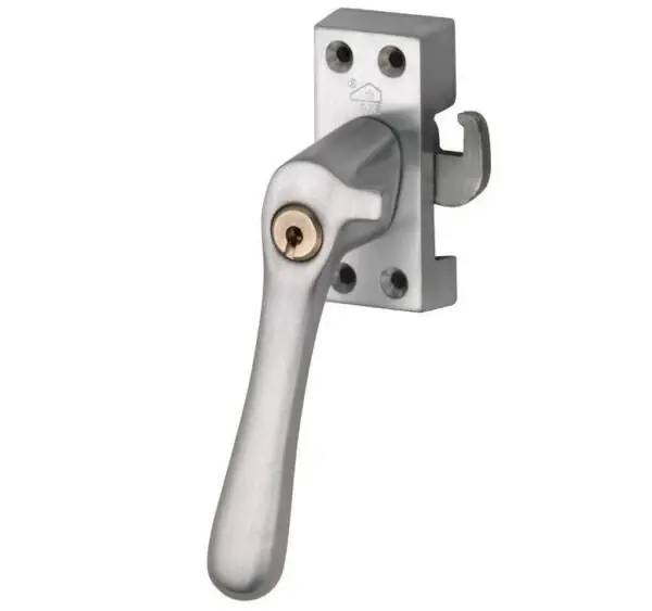Artitec Mi Satori SKG1 raamsluiting met sluitplaat afsluitbaar links Linea Mat chroom Op = Op