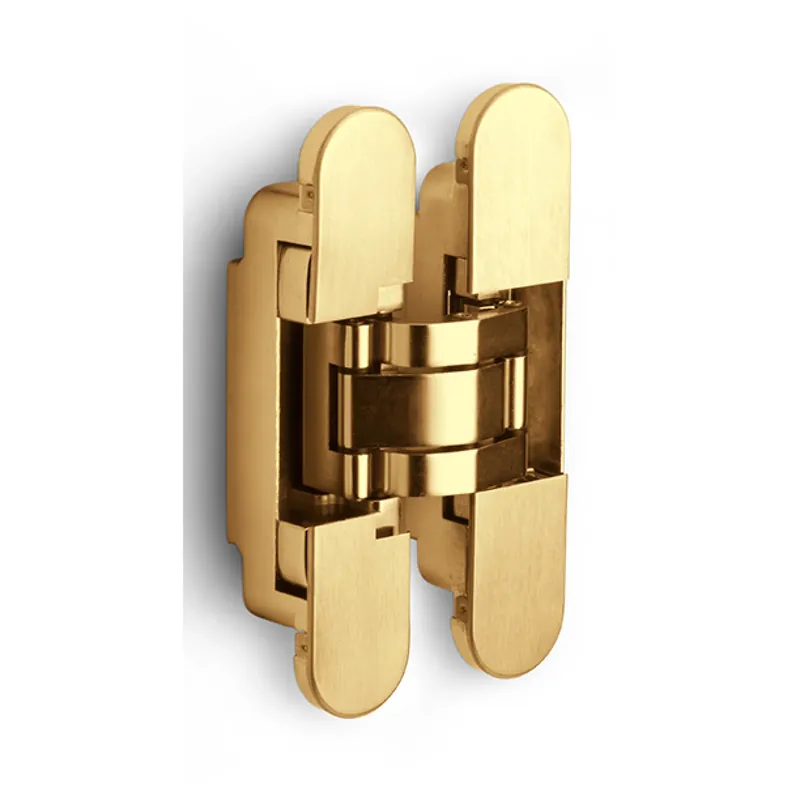 FORMANI Onzichtbaar scharnier 140x30mm PVD Mat Goud 3D Instelbaar Speciale Aanbieding