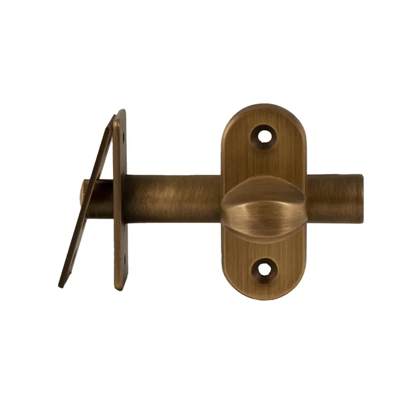 Goedkoop Hardbrass Insteekgrendel voordeur 50mm Mat brons