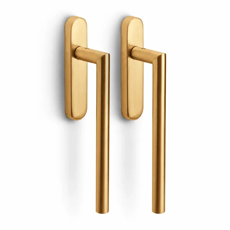 Direct Beschikbaar Formani LB230PA BASICS Massief Hefschuifdeurbeslag kruk/kruk PVD Mat goud