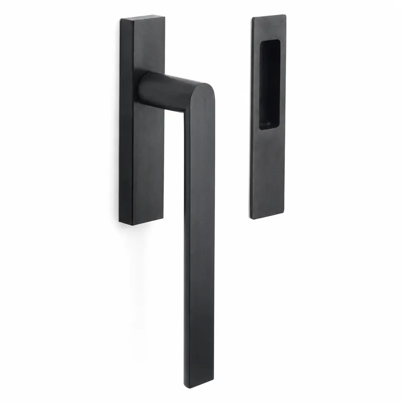 Formani PBA230 ARC Massief Hefschuifdeurbeslag kruk/kom Mat zwart Nieuw