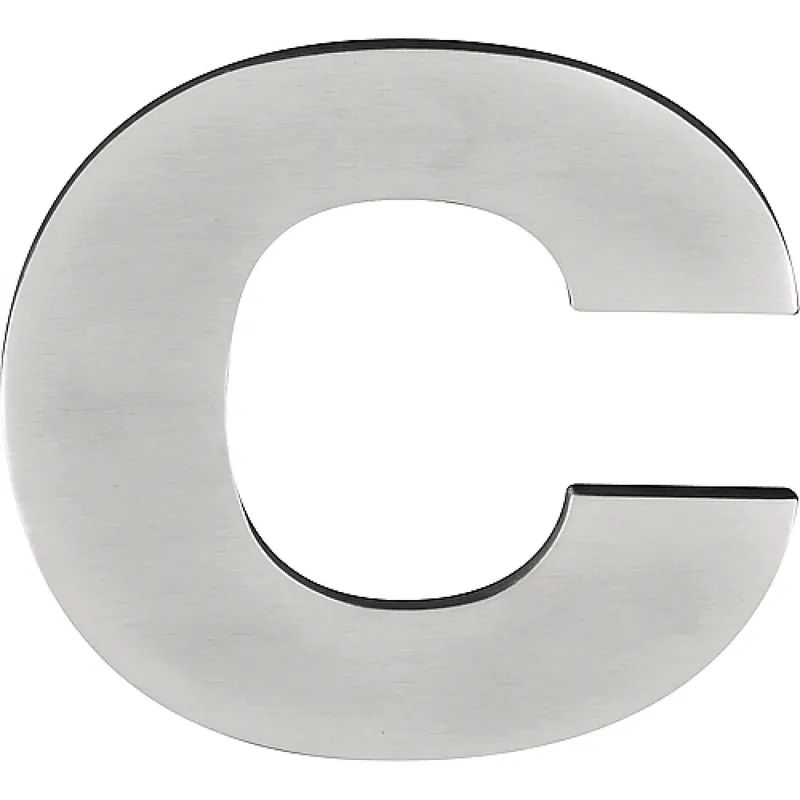 Formani BASICS Huisletter C 100mm PVD Mat RVS Express Levering