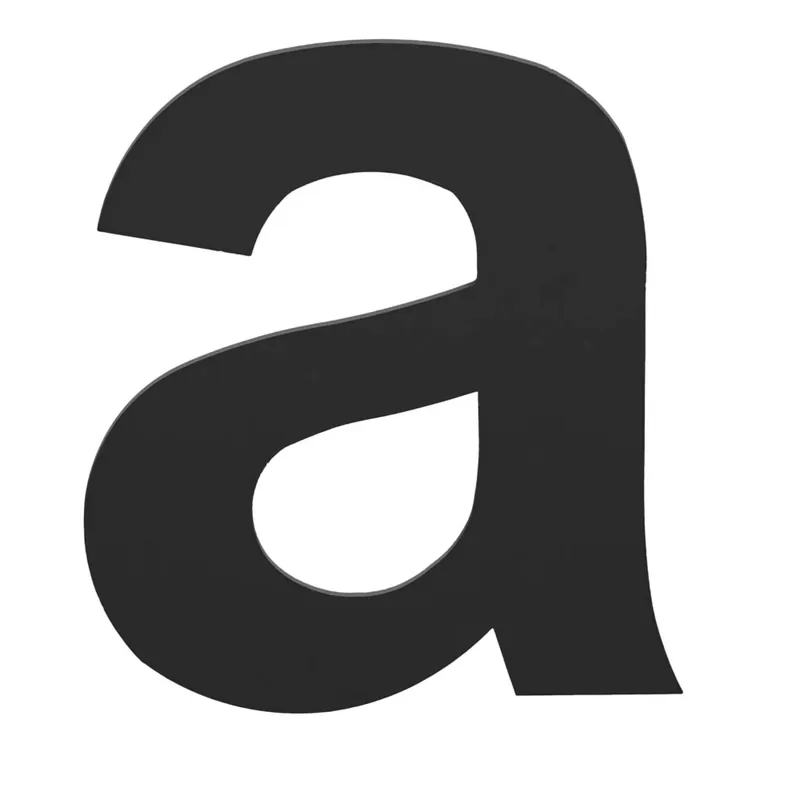 Actieprijs Formani BASICS Huisletter A 100mm Mat zwart