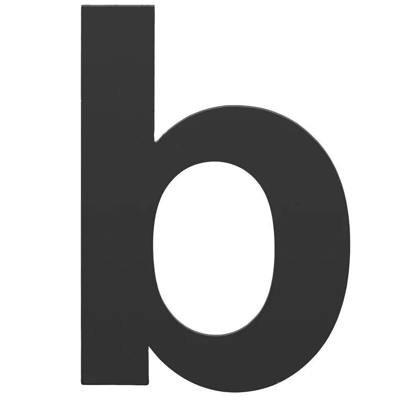 Meest Verkocht Formani BASICS Huisletter B 100mm Mat zwart