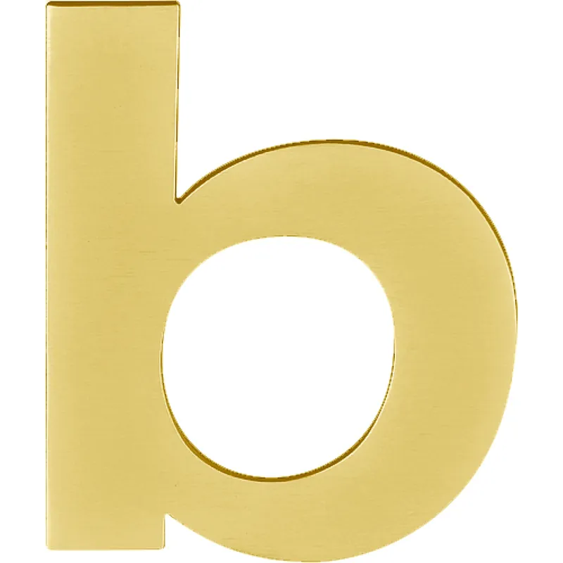 Dagaanbieding Formani BASICS Huisletter B 100mm PVD Mat goud