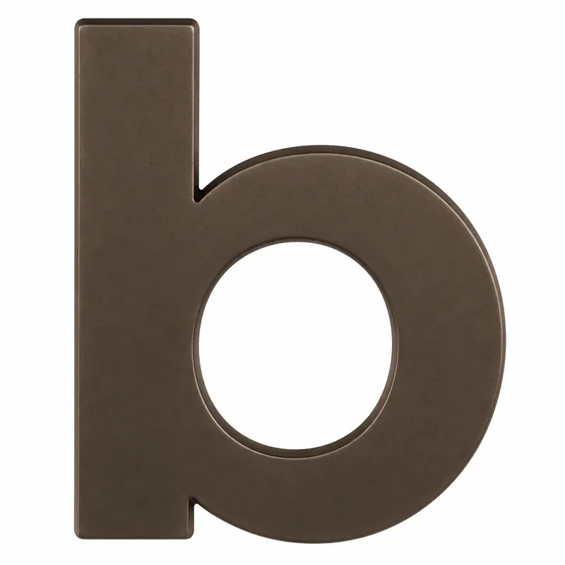 Beperkte Voorraad Formani BASICS Huisletter B 100mm Brons