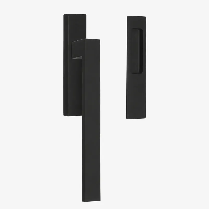 Exclusieve Aanbieding Formani LSQ231 SQUARE Massief Hefschuifdeurbeslag kruk/kom Mat Zwart