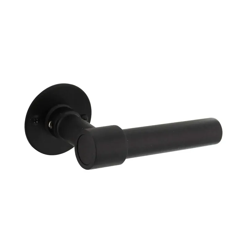 Intersteel Deurkruk L-L-model met rozet 2 mm rvs/zwart Seizoensaanbieding