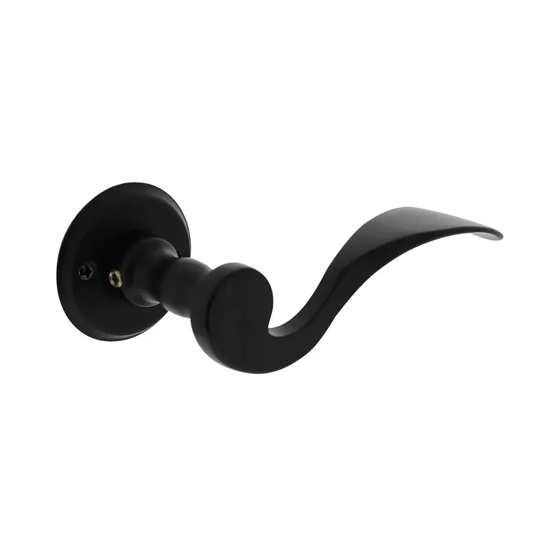 Exclusieve Aanbieding Intersteel Deurkruk Lepel met rozet ø50x5mm schroefgat mat zwart