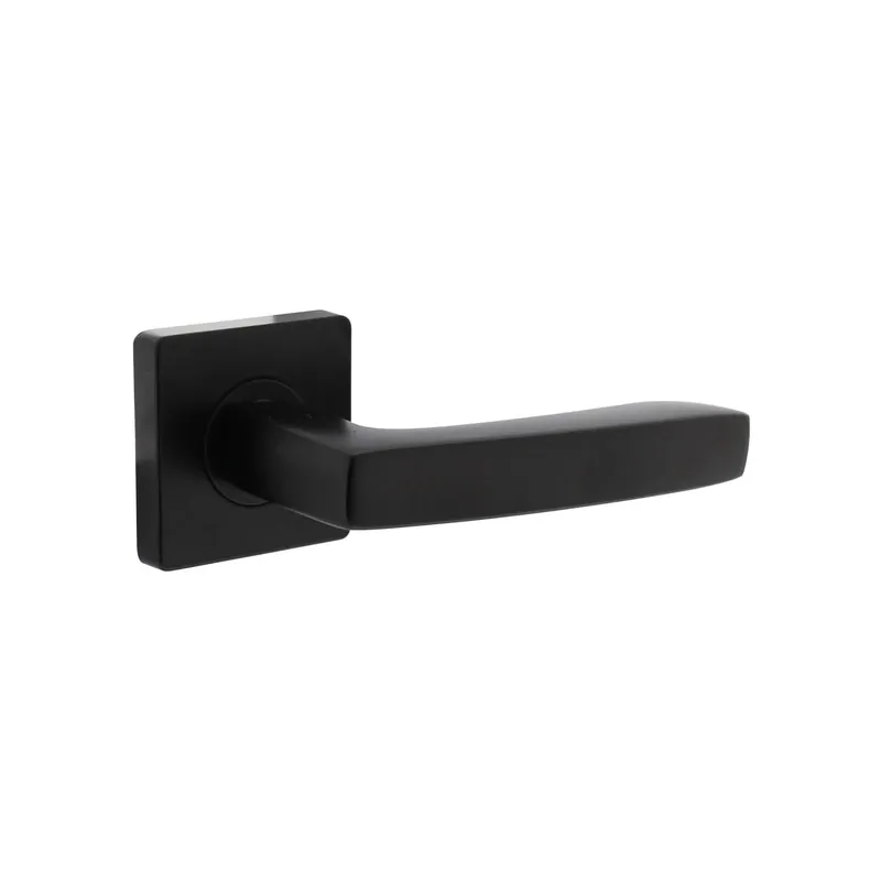 Must-Have Intersteel Deurkruk Minos op vierkant rozet mat zwart