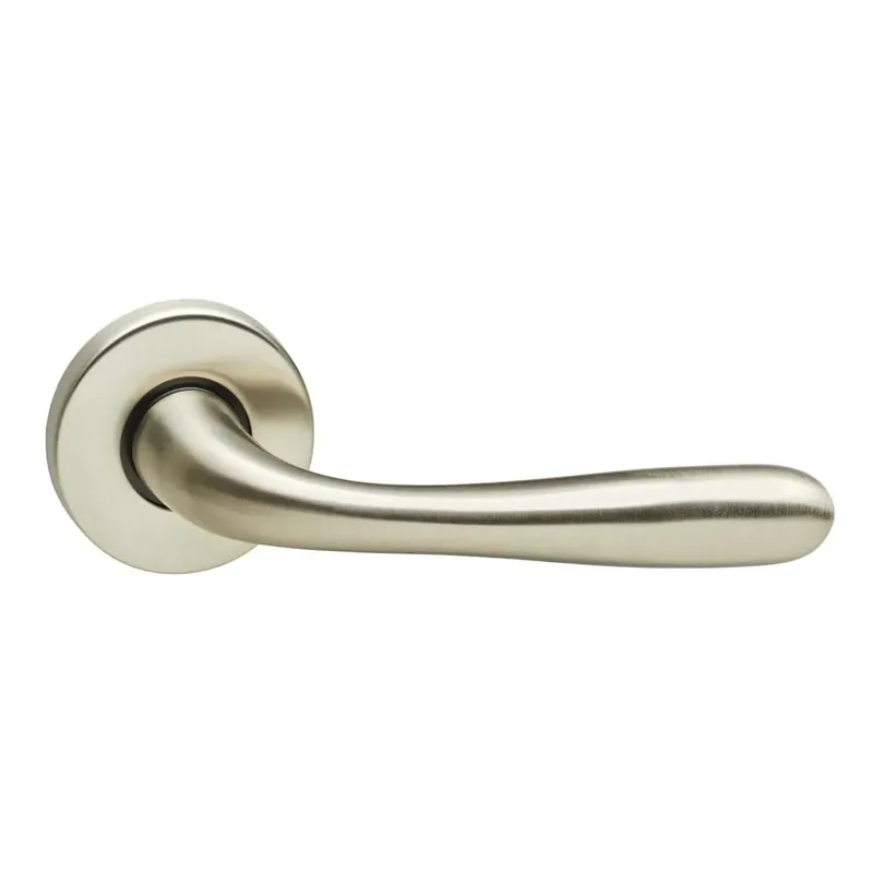 Exclusieve Aanbieding Intersteel Deurkruk Jupiter op rozet nikkel mat