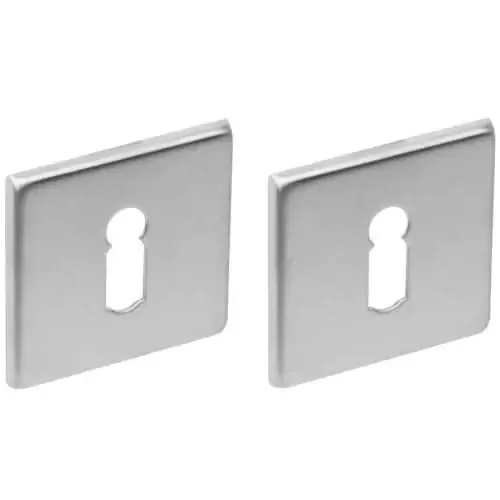 Premium Intersteel Rozet sleutelgat Vierkant Plat RVS Geborsteld