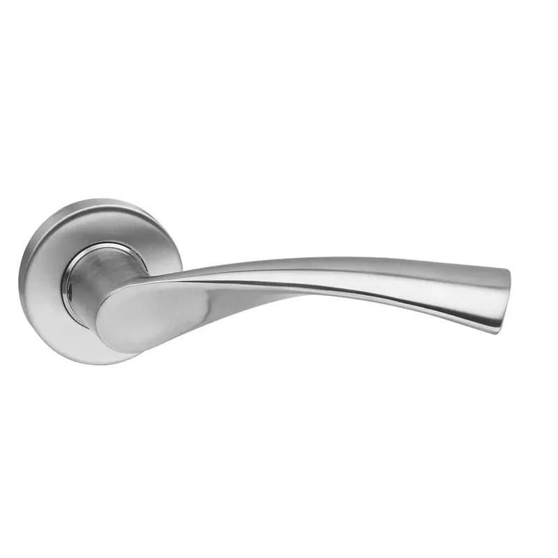Intersteel Deurkruk Vlinder op rozet met ring met veer rvs geborsteld Nieuw
