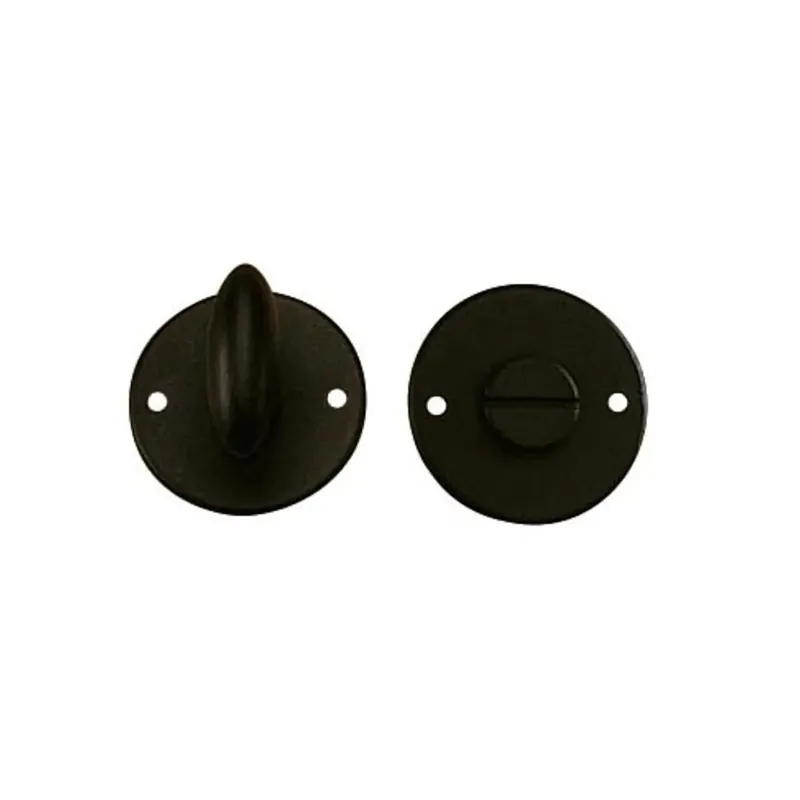 Merkproduct Intersteel Rozet met toilet-/badkamersluiting Smeedijzer Zwart