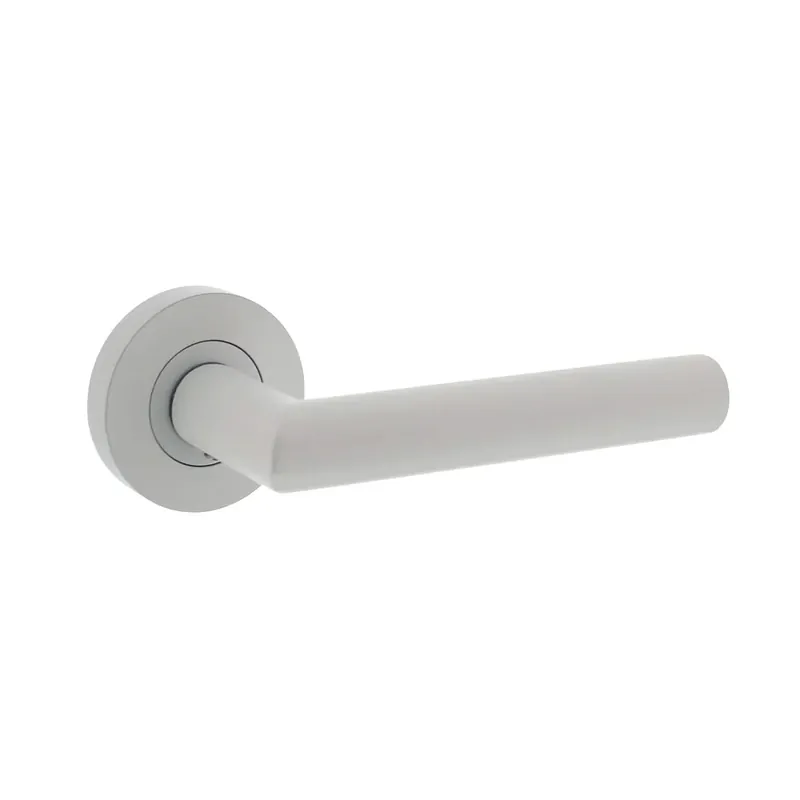 Intersteel Deurkruk Bastian op ronde rozet ø52x10mm wit Shop Nu