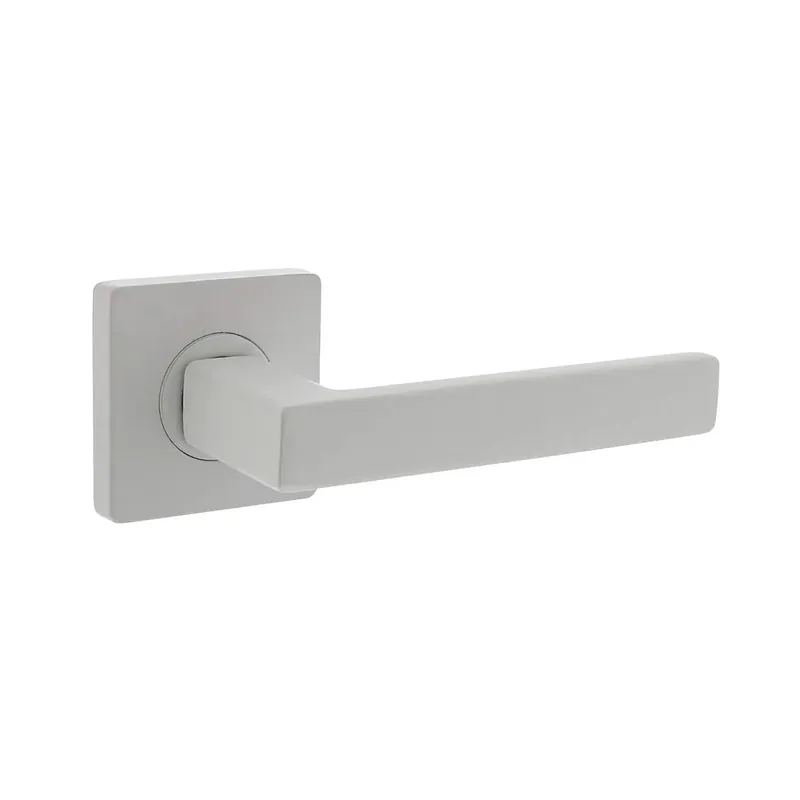 Intersteel Deurkruk Hera op vierkante rozet 55x55x10mm wit Actieprijs