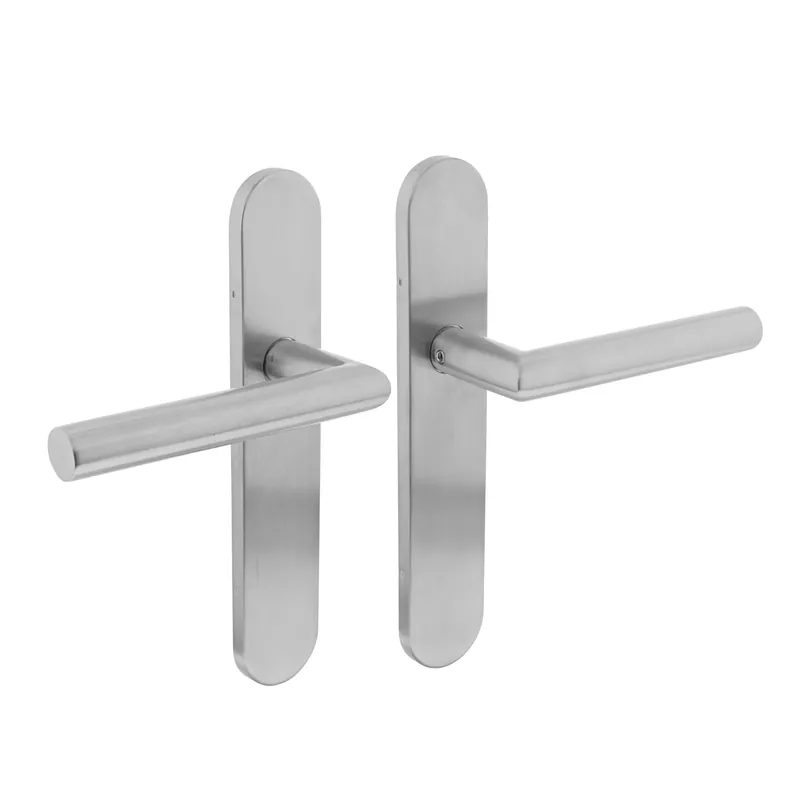 Intersteel Deurkruk Hoek 90° op schild rvs geborsteld Koopje