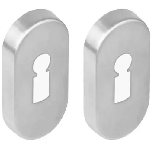 Intersteel Rozet sleutelgat 10mm Ovaal Verdekt RVS Geborsteld Actieprijs