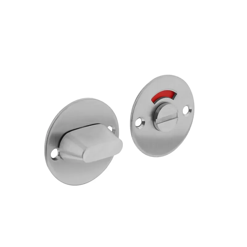 Intersteel Rozet met toilet-/badkamersluiting met 8 mm stift Rond Plat 50mm RVS Geborsteld Merkproduct