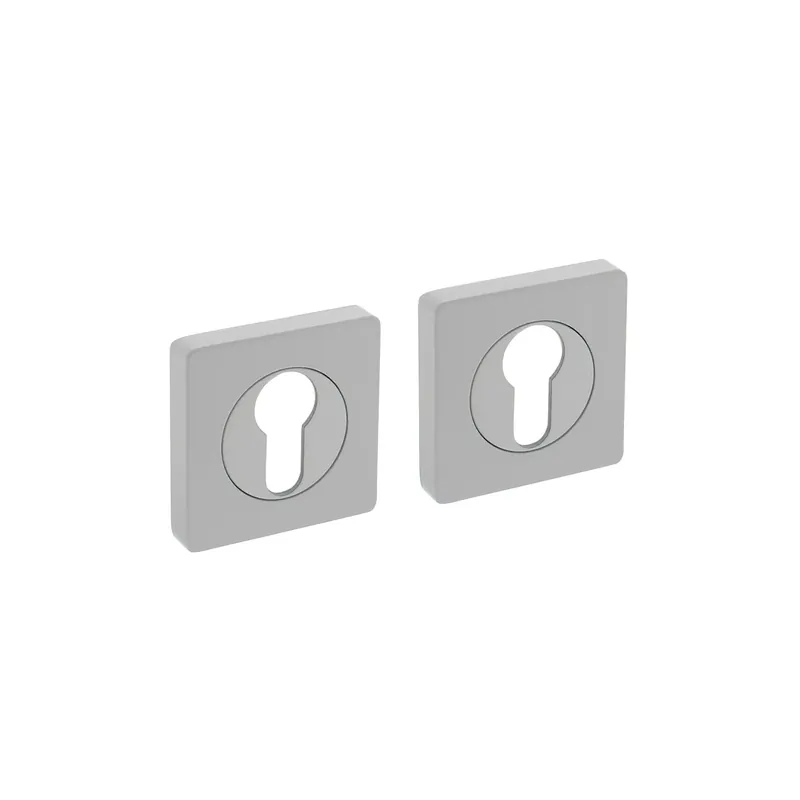Intersteel Rozet met profielcilindergat Vierkant 55x55x10mm Wit Nieuw