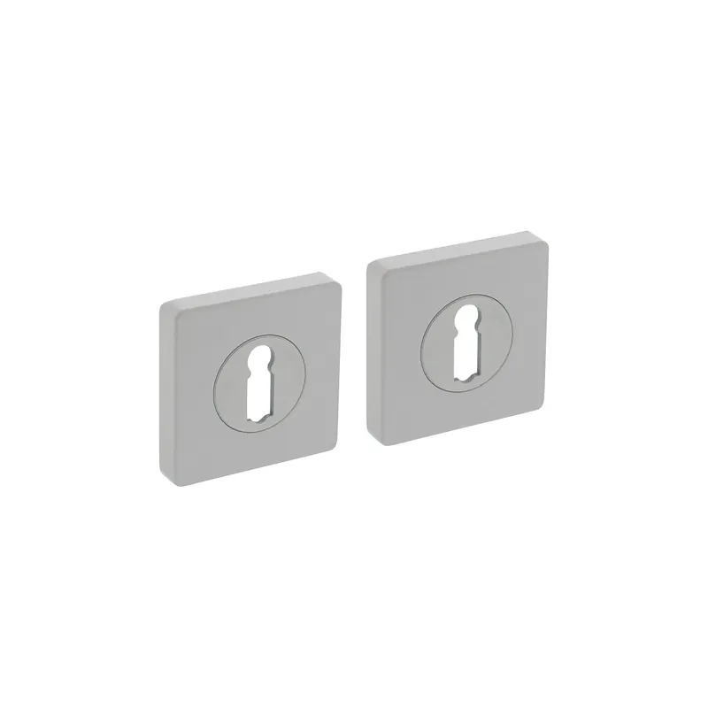 Finale Uitverkoop Intersteel Rozet met sleutelgat 55x55x10mm Vierkant Wit