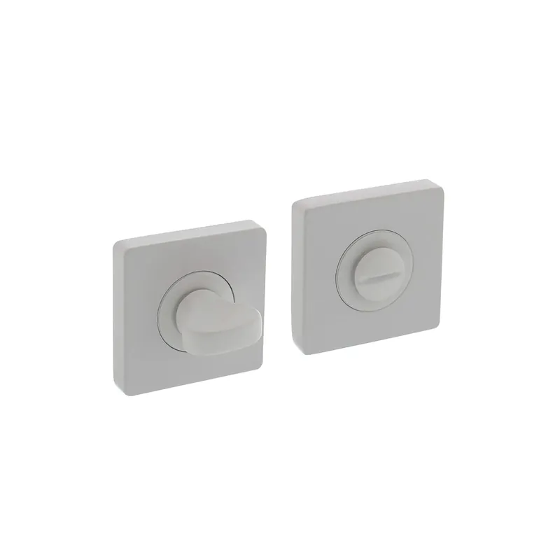 Koopje Intersteel Rozet met toilet-/badkamersluiting Vierkant 55x55x10mm Wit