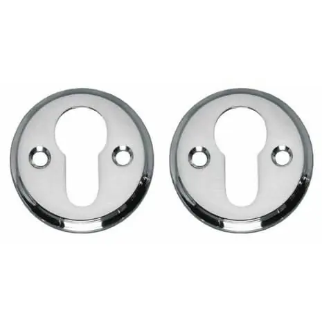 Intersteel Rozet profielcilindergat Schroefgat Chroom Premium
