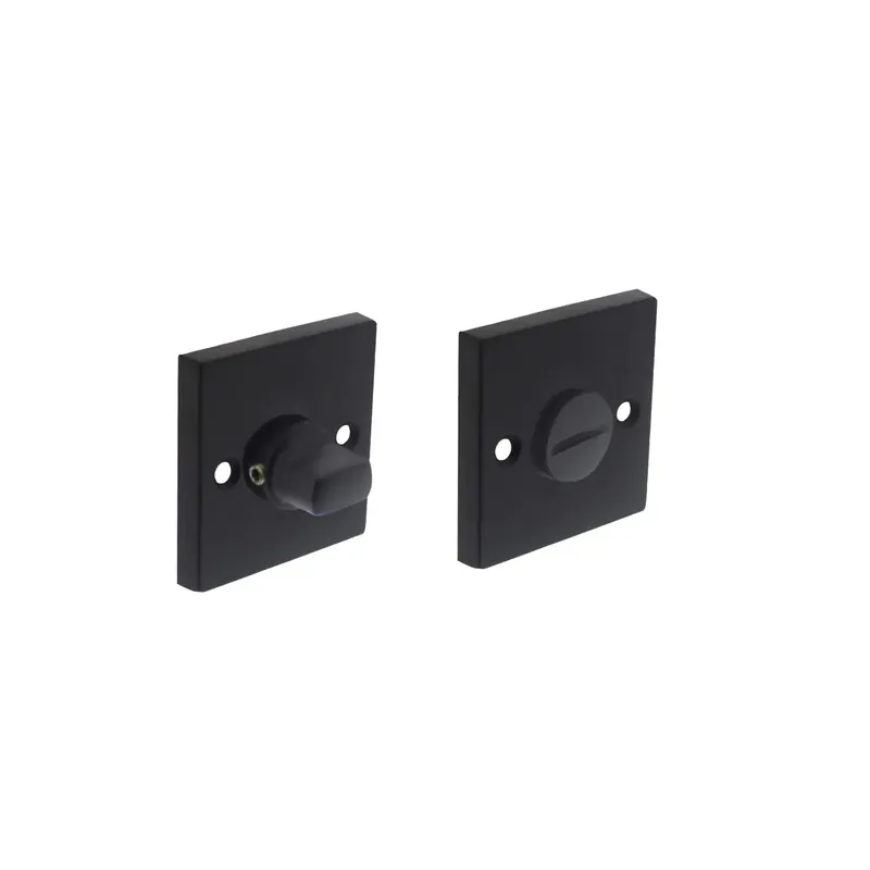 Intersteel Rozet toilet-/badkamersluiting Vierkant groot Mat Zwart Flitsaanbieding