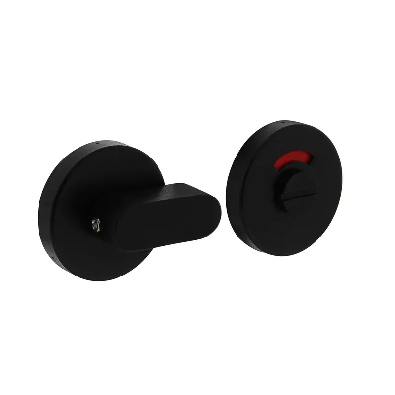 Koop Online Intersteel Rozet toilet-/badkamersluiting comfortknop Rond Verdekt RVS Mat Zwart