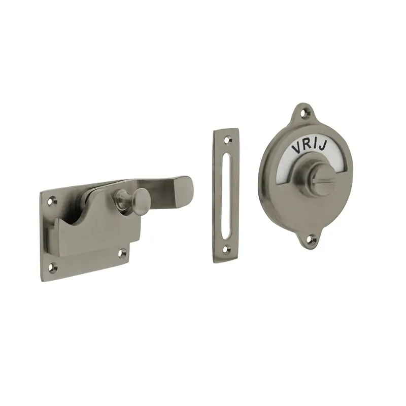 Intersteel WC-overslag met bocht vrij / bezet Nikkel Mat Merkproduct