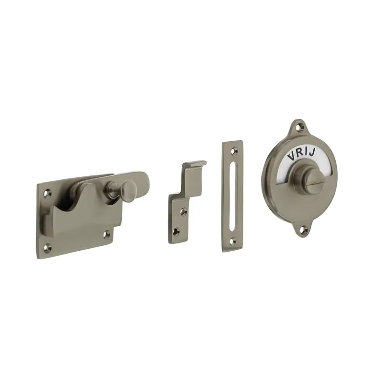 Flitsaanbieding Intersteel WC-overslag vlak vrij / bezet nikkel mat