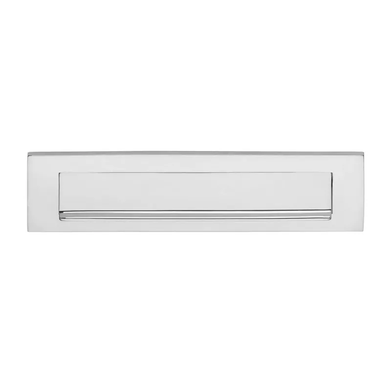 Alleen Vandaag Intersteel Brievenbus met klep/regenrand chroom 325 x 76 mm