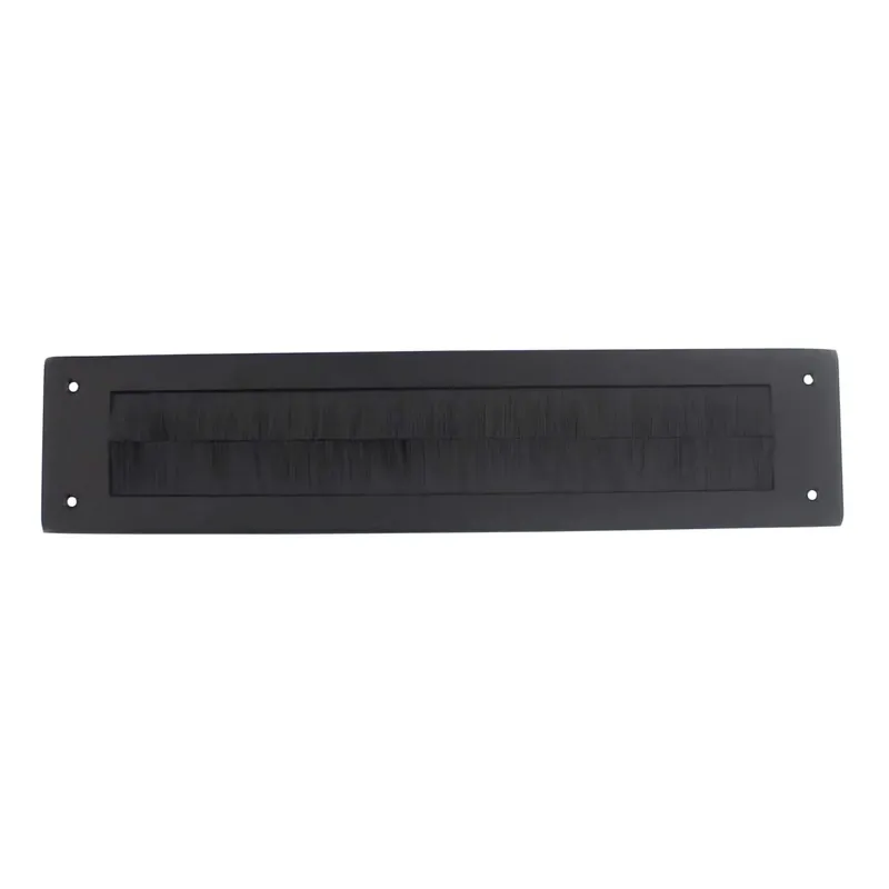 Intersteel Tochtwering 340x76mm Rechthoek RVS/Mat Zwart Beste Prijs