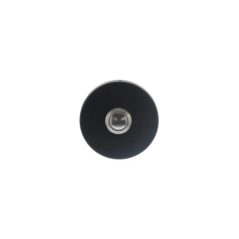 Direct Verzonden Intersteel Deurbel rond verdekt ø53x10 rvs/mat zwart