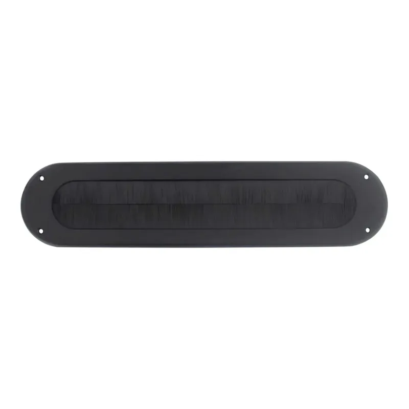 Intersteel Tochtwering 342x76mm Ovaal RVS/Mat Zwart Hete Deal