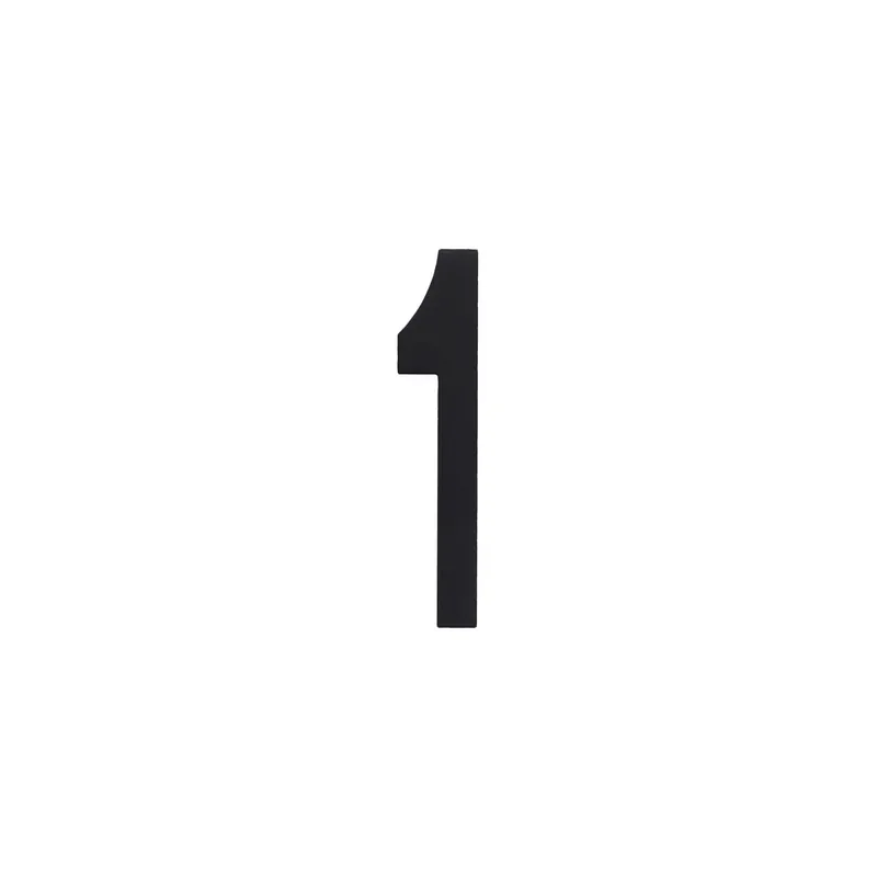 Intersteel Huisnummer 1 RVS/Mat Zwart Koop Vandaag