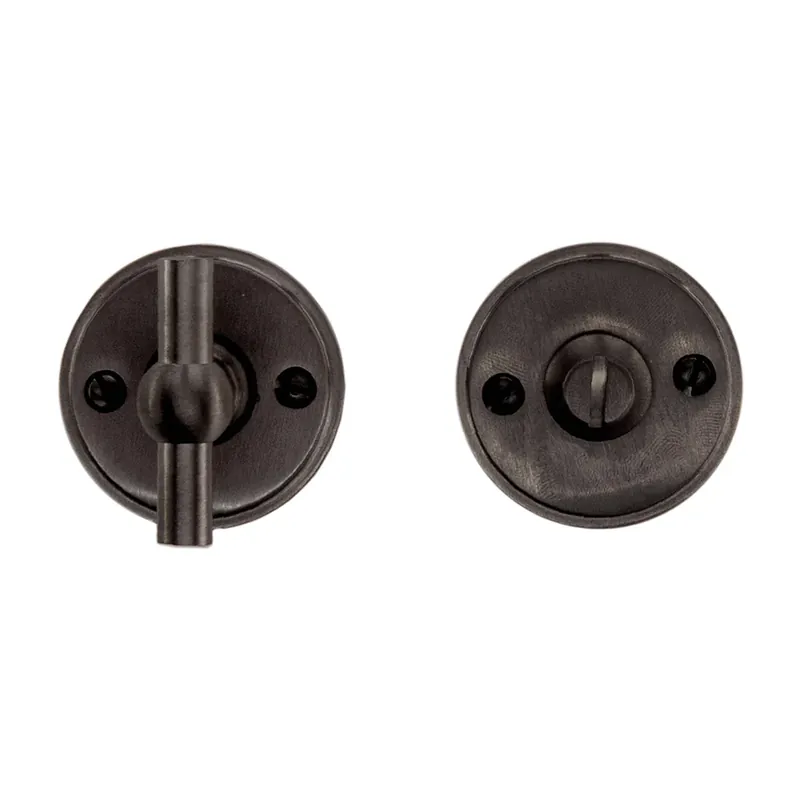 Weekendaanbieding HDD Pro WC Garnituur Rond Retro 48 Mm Plat Petana Gunmetal