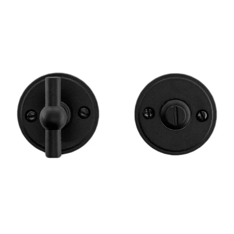 Express Levering HDD Pro WC Garnituur Rond Retro 48 Mm Plat Petana Zwart Structuur Uv