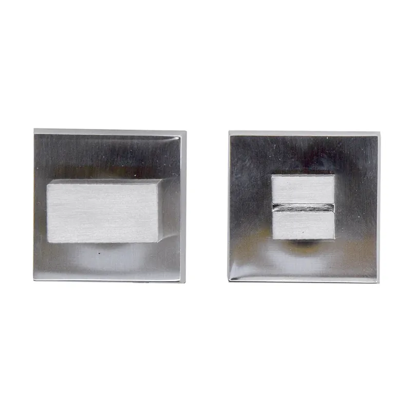 HDD Pro WC Garnituur Square 48 Mm Inox Look Tige 120 Mm Favoriet