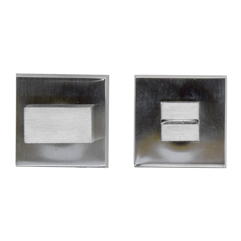 HDD Pro WC Garnituur Square 48 Mm Inox Look Hoge Kwaliteit