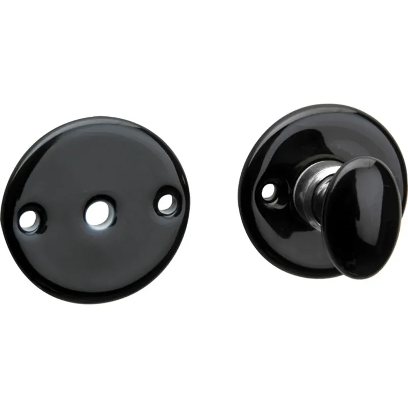 Artitec WC garnituur 8 mm Evelyne porselein zwart/glans nikkel Bestseller