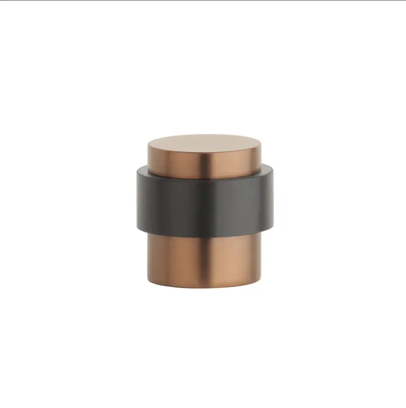 Sterk deurstopper 1719 vloer Ø30x30mm koper PVD Actieprijs