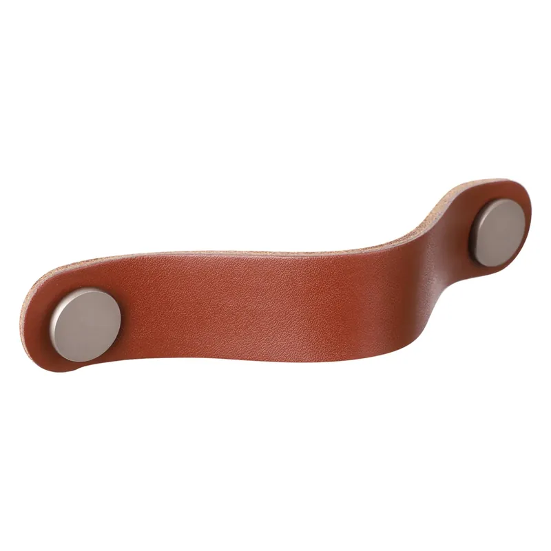 Laatste Versie Starx Meubelgreep Leer 25x128mm Cognac bruin