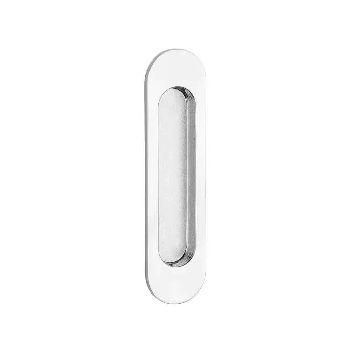 APRILE Schuifdeurkom 7040 ovaal – gepolijst Chroom 152x39mm Merkproduct