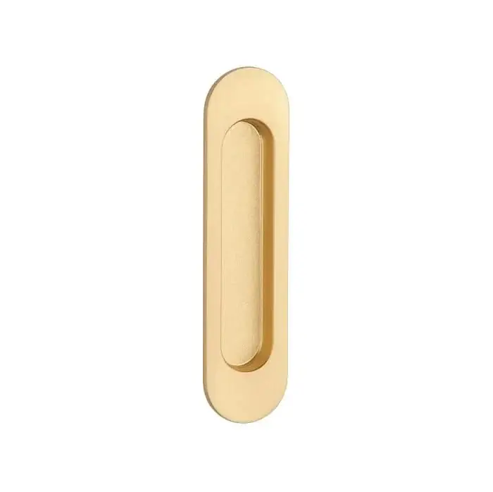 APRILE Schuifdeurkom 7040 ovaal – mat goud 152x39mm Direct Beschikbaar