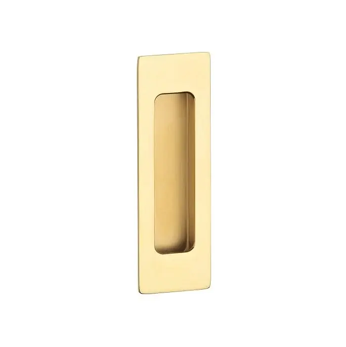 Lage Prijs STERK Schuifdeurkom 1716 – rechthoekig 120x40mm – Goud PVD