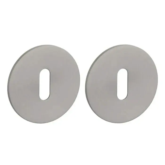 Goedkoop STERK Basalt PVD antraciet grijs sleutelplaatjes OVAL 1710 Ultra dun 3mm