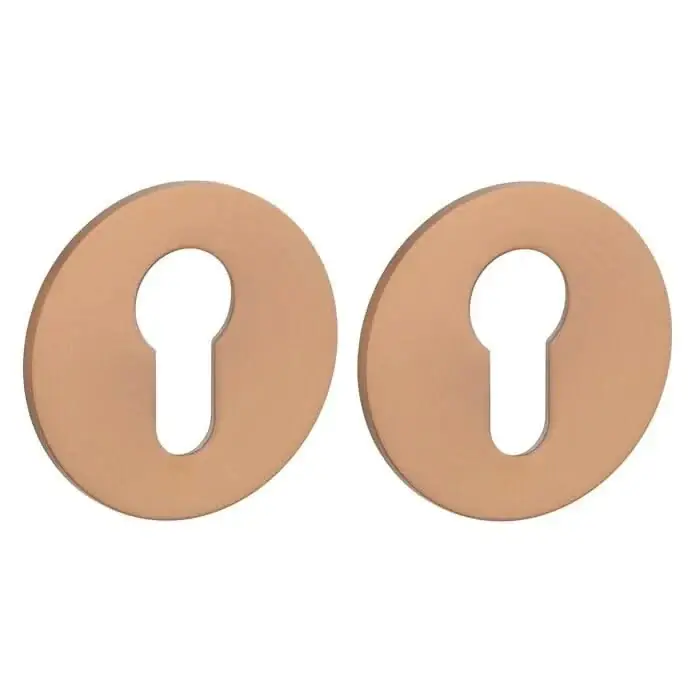 STERK Cilinderplaatjes OVAL 1711 Ultra dun 3mm Rond Koper PVD Gratis Retour