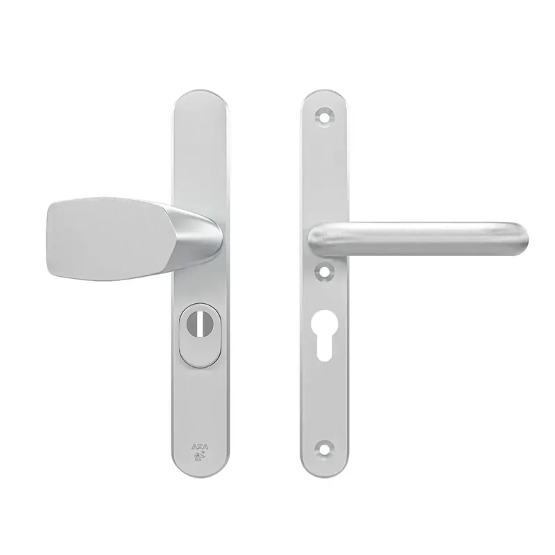 Goedkoop AXA Veiligheidsbeslag Oval Plus smal Wing-knop+krukU PC72 252x38x15 Alu