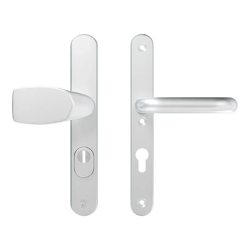 Snelle Levering AXA Veiligheidsbeslag Oval Plus smal Wing-knop+krukU PC72 252x38x15 Alu